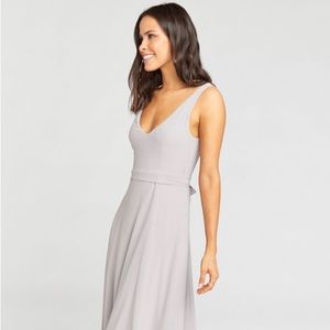 Dove Grey Mumu Bridesmaid Maxi Dress